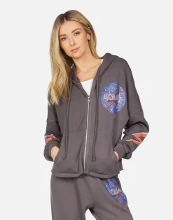 Lauren Moshi Giselle Crystal Bowie Space*Women Hoodies