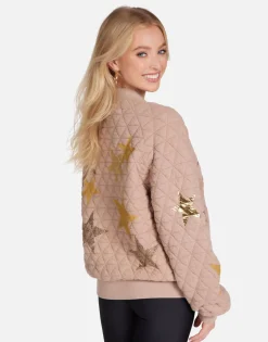 Lauren Moshi Gold Crystal Multi Stars Jacket In | Arlette By *Women Long Sleeve