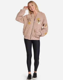 Lauren Moshi Gold Crystal Multi Stars Jacket In | Arlette By *Women Long Sleeve
