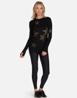 Lauren Moshi Gold Crystal Multi Stars Thermal In | Mckinley By *Women Long Sleeve