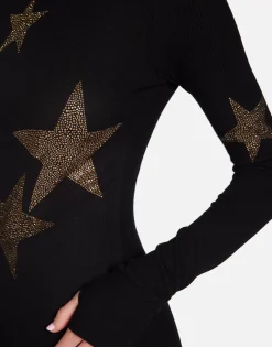 Lauren Moshi Gold Crystal Multi Stars Thermal In | Mckinley By *Women Long Sleeve