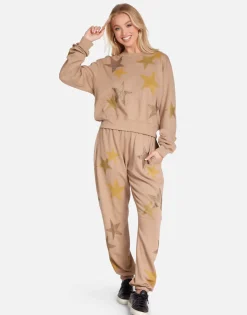 Lauren Moshi Gold Crystal Multi Stars Pullover | Spalding By *Women Long Sleeve