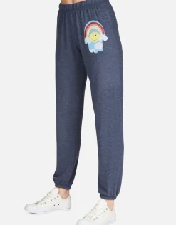 Lauren Moshi Good Vibes Happy Hamsa Long Sweatpant | Tanzy By *Women Long Sweatpants