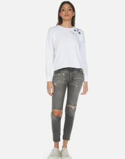 Lauren Moshi Guitar Bear L/S Crop Tee | Luella By *Women Long Sleeve