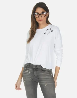 Lauren Moshi Guitar Bear L/S Crop Tee | Luella By *Women Long Sleeve