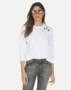 Lauren Moshi Guitar Bear L/S Crop Tee | Luella By *Women Long Sleeve