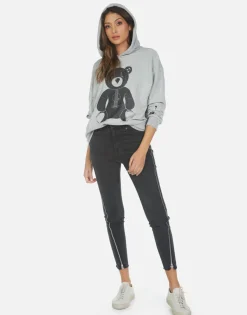 Lauren Moshi Guitar Bear Pullover Hoodie | Harmony By *Women Hoodies