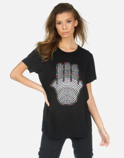 Lauren Moshi Hamsa Elements Boyfriend Tee | Wolf By *Women Short Sleeve