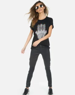 Lauren Moshi Hamsa Elements Boyfriend Tee | Wolf By *Women Short Sleeve