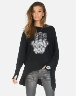 Lauren Moshi Hamsa Elements Pullover Boyfriend Hoodie | Wilma By *Women Hoodies