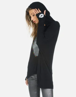 Lauren Moshi Hamsa Elements Pullover Boyfriend Hoodie | Wilma By *Women Hoodies