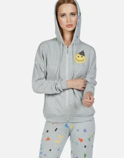 Lauren Moshi Happy Party Zip Up Hoodie | Avalyn By *Women Hoodies