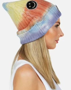 Lauren Moshi Happy Peace Love Cashmere Slouch Beanie | Blix By *Women Sweaters & Knits