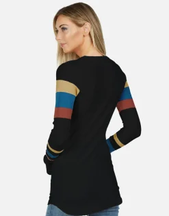Lauren Moshi Happy Peace Love Stripes Thermal In | Mckinley X By *Women Long Sleeve