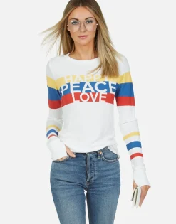 Lauren Moshi Happy Peace Love Thermal W/ Thumbhole | Mckinley By *Women Long Sleeve