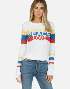 Lauren Moshi Happy Peace Love Thermal W/ Thumbhole | Mckinley By *Women Long Sleeve