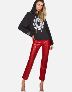 Lauren Moshi Happy Skull Flower Pullover Hoodie | Autumn By *Women Hoodies