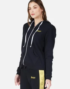 Lauren Moshi Happy Smiley Zip Up Hoodie | Lennox By *Women Hoodies