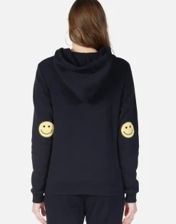 Lauren Moshi Happy Smiley Zip Up Hoodie | Lennox By *Women Hoodies