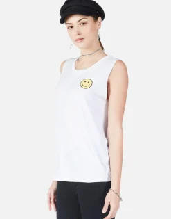 Lauren Moshi Happyface Patch Scoop Neck Tank | Sibley By *Women Tanks