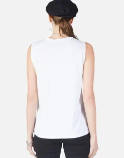 Lauren Moshi Happyface Patch Scoop Neck Tank | Sibley By *Women Tanks