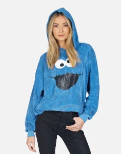 Lauren Moshi Harmony Foil Cookie Monster*Women Hoodies