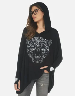 Lauren Moshi Heart Leopard Boyfriend Hoodie | Wilma By *Women Hoodies