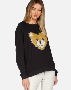 Lauren Moshi Heart Teddy L/S Vintage Pullover | Noleta By *Women Long Sleeve