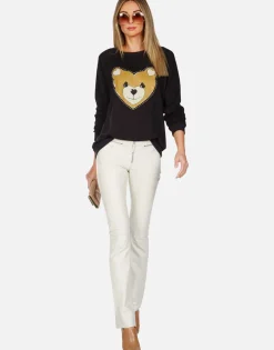 Lauren Moshi Heart Teddy L/S Vintage Pullover | Noleta By *Women Long Sleeve
