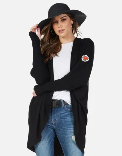 Lauren Moshi Hippie Peace Love Patches Cardigan Wrap | Irina By *Women Sweaters & Knits