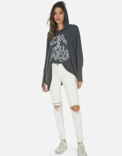 Lauren Moshi I'M A Mess Boyfriend Hoodie | Wilma By *Women Hoodies