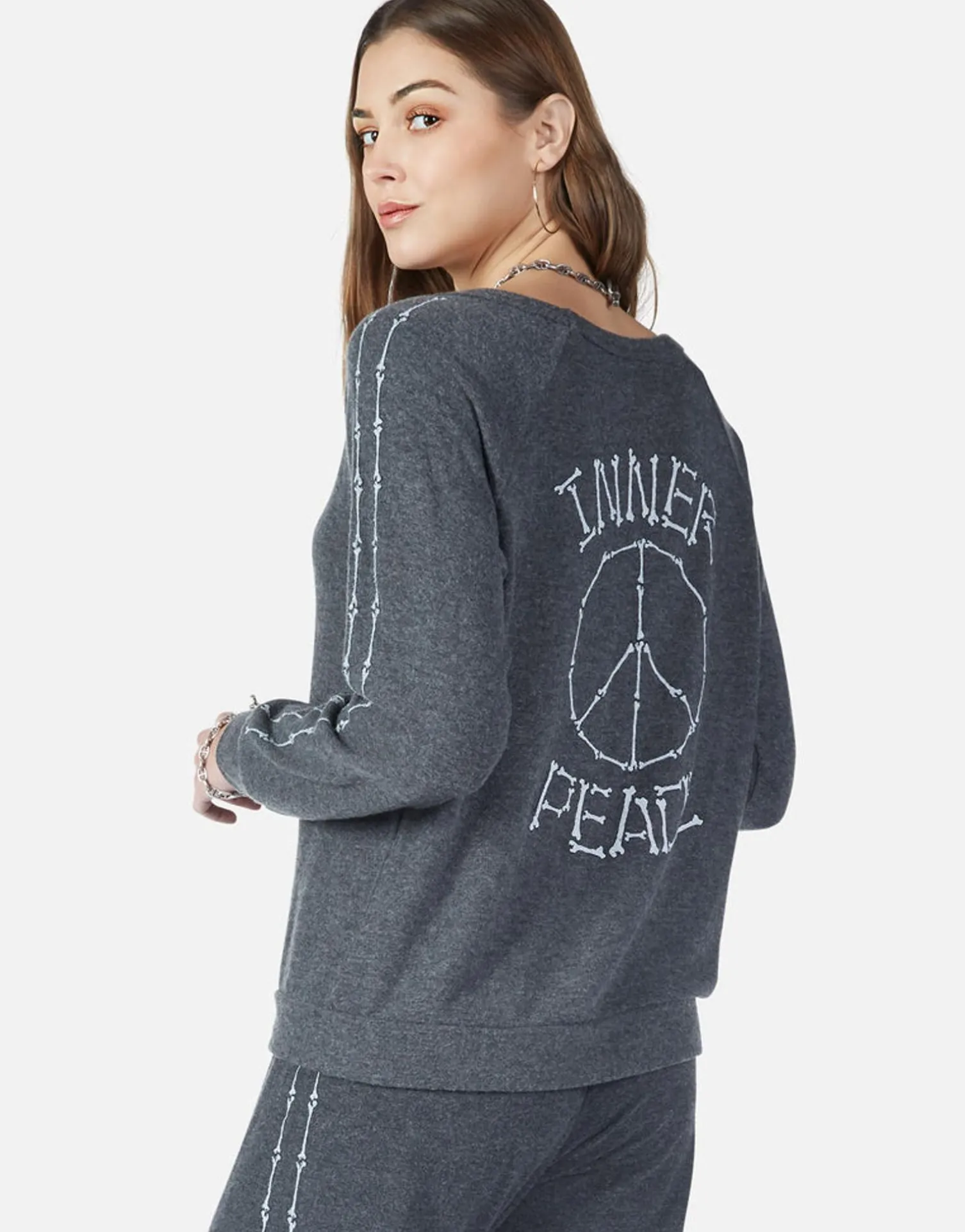 Lauren Moshi Inner Peace Bones L/S Pullover W/ Cut-Out | Zahara By *Women Long Sleeve