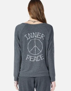 Lauren Moshi Inner Peace Bones L/S Pullover W/ Cut-Out | Zahara By *Women Long Sleeve