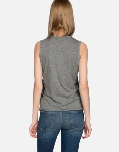 Lauren Moshi Inner Peace Sign Crop Muscle Tank | Kinzington By *Women Tanks