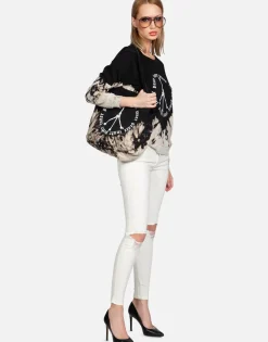 Lauren Moshi Inner Peace Sign L/S Vintage Pullover | *Women Long Sleeve