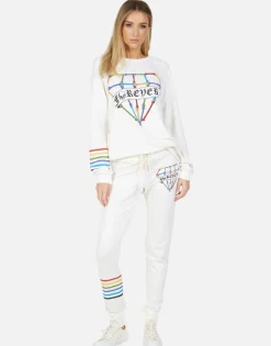 Lauren Moshi Jess Bone Diamond*Women Long Sweatpants