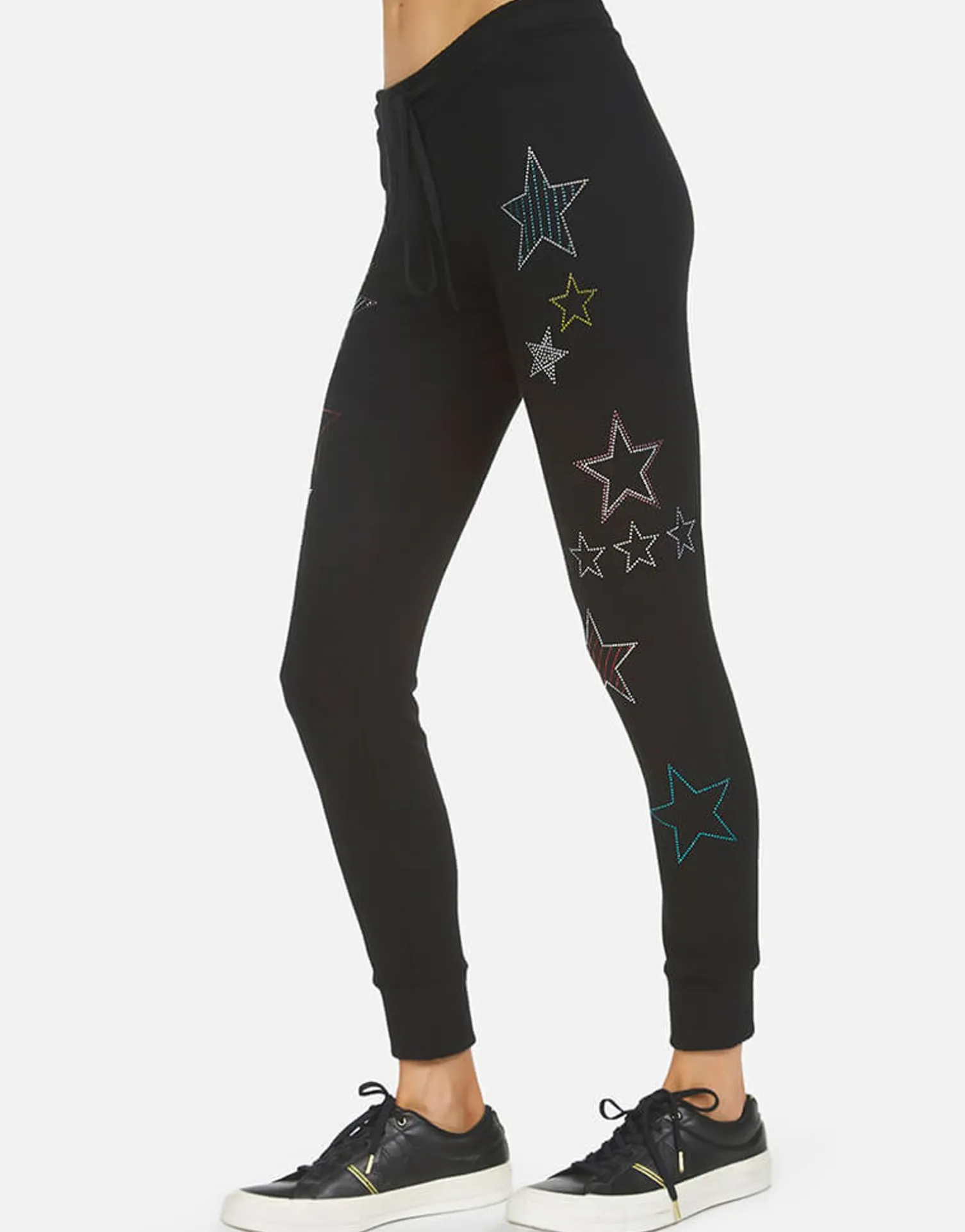 Lauren Moshi Jess Crystal Stars Pants Made In Los Angeles California Usa*Women Long Sweatpants