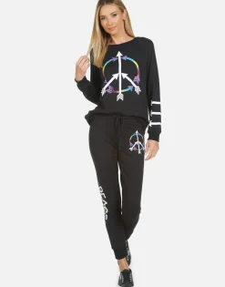 Lauren Moshi Jess Peace Arrow*Women Long Sweatpants