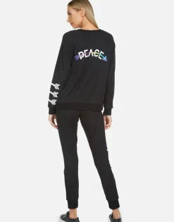 Lauren Moshi Jess Peace Arrow*Women Long Sweatpants