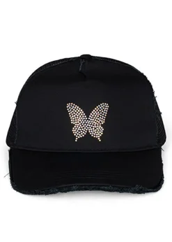 Lauren Moshi Jilly Crystal Mini Butterfly* Hats