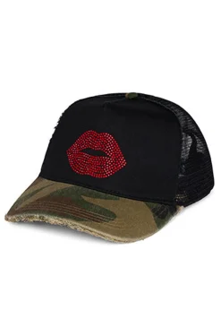 Lauren Moshi Jilly Crystal Red Lip* Hats