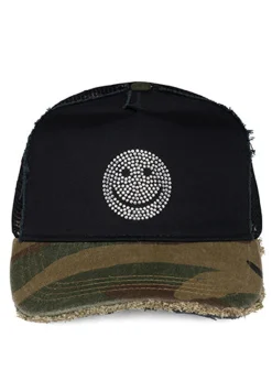 Lauren Moshi Jilly Crystal Smiley* Hats