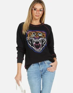 Lauren Moshi Jocelyn Neon Line Tiger*Women Long Sleeve