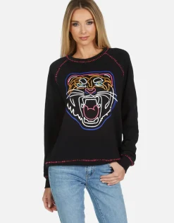 Lauren Moshi Jocelyn Neon Line Tiger*Women Long Sleeve