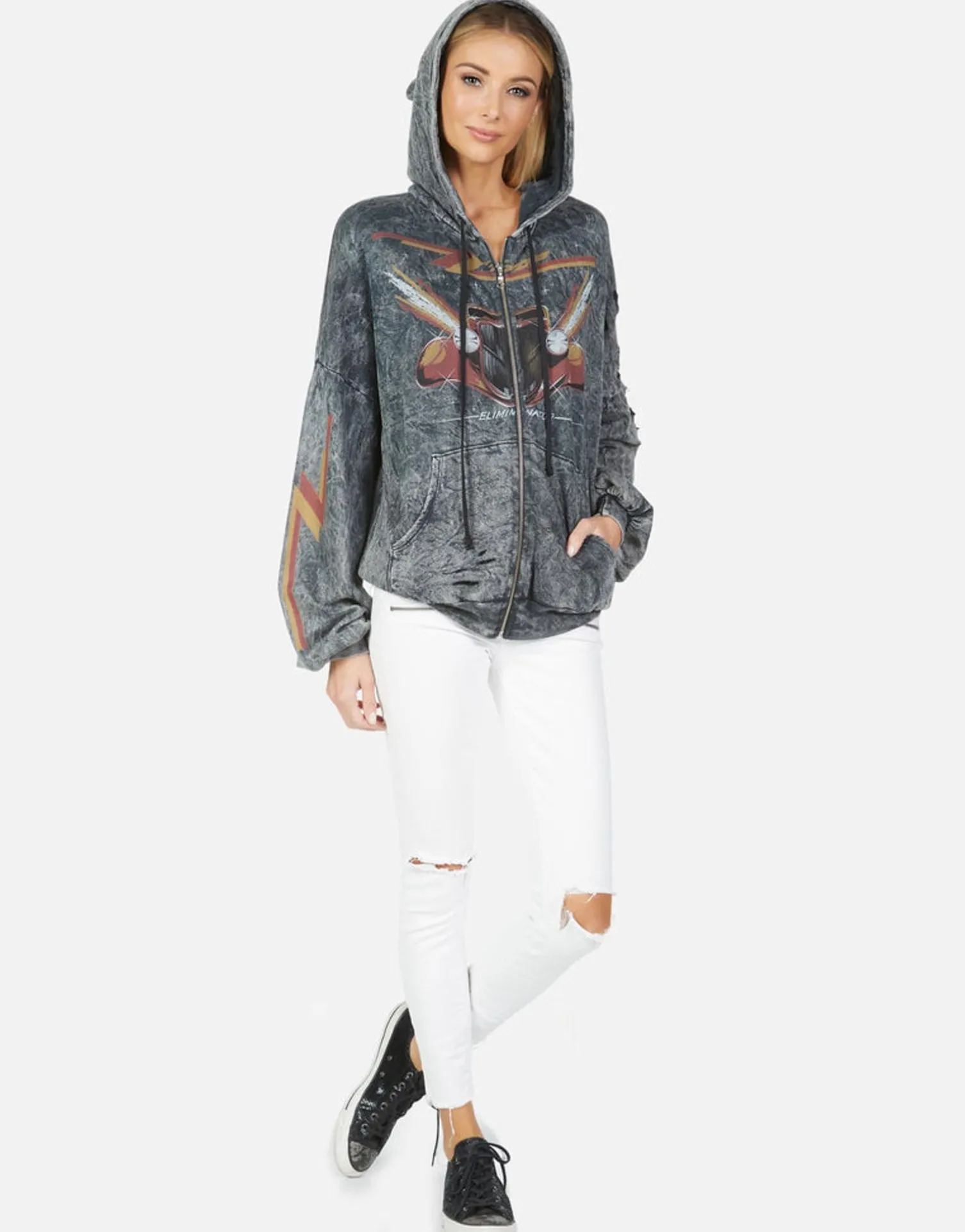 Lauren Moshi Kaliyah Zz Top Eliminator*Women Hoodies