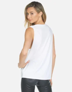 Lauren Moshi Kel Def Leppard Leopard*Women Tanks