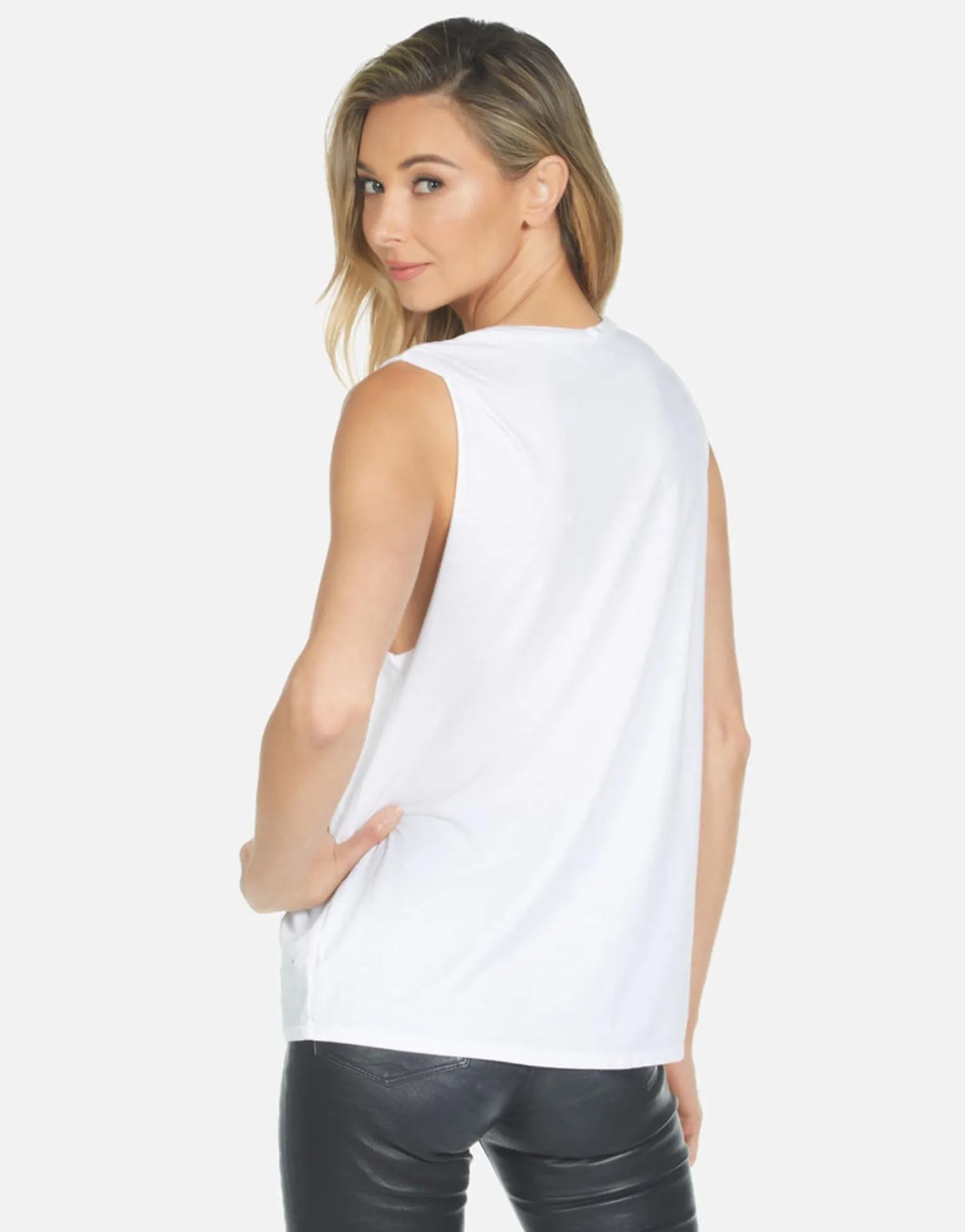 Lauren Moshi Kel Def Leppard Leopard*Women Tanks