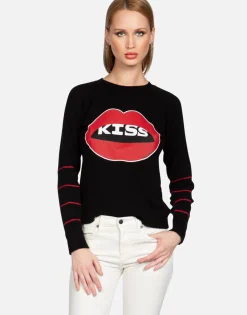 Lauren Moshi Kiss Lip L/S Cashmere Sweater | North By *Women Sweaters & Knits