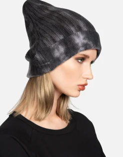 Lauren Moshi Kiss Lip Patch Cashmere Slouch Beanie | Blix By *Women Sweaters & Knits