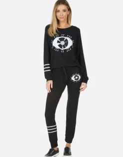 Lauren Moshi Kizzy Record Eye*Women Long Sweatpants